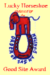 Lucky Horseshoe Good Site 
Award